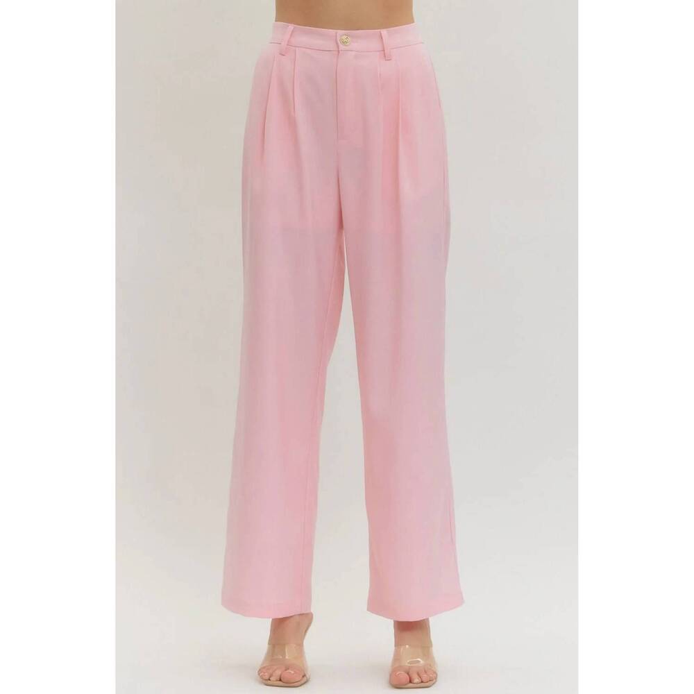 NEW ENTRO women's spencer trousers in light pink
